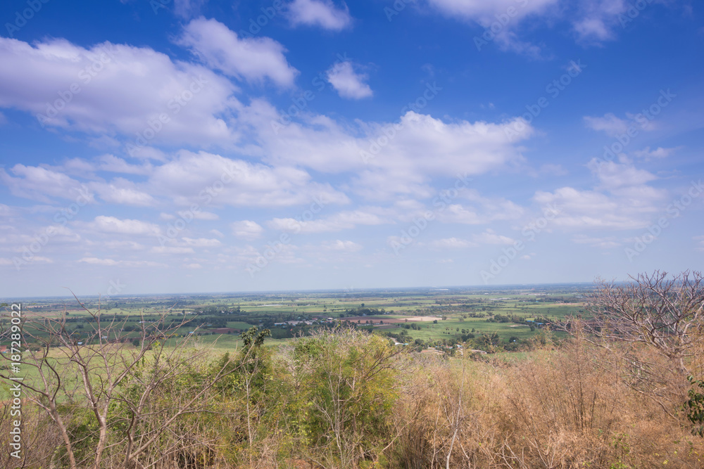 Beautiful Sky at the clouds with Trees and mountains at Suphanburi Province, Thailand
Beautiful Sky at the clouds with Trees and mountains at Suphanburi Province, Thailand