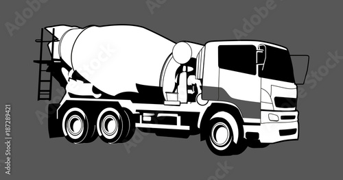 concrete mixer truck