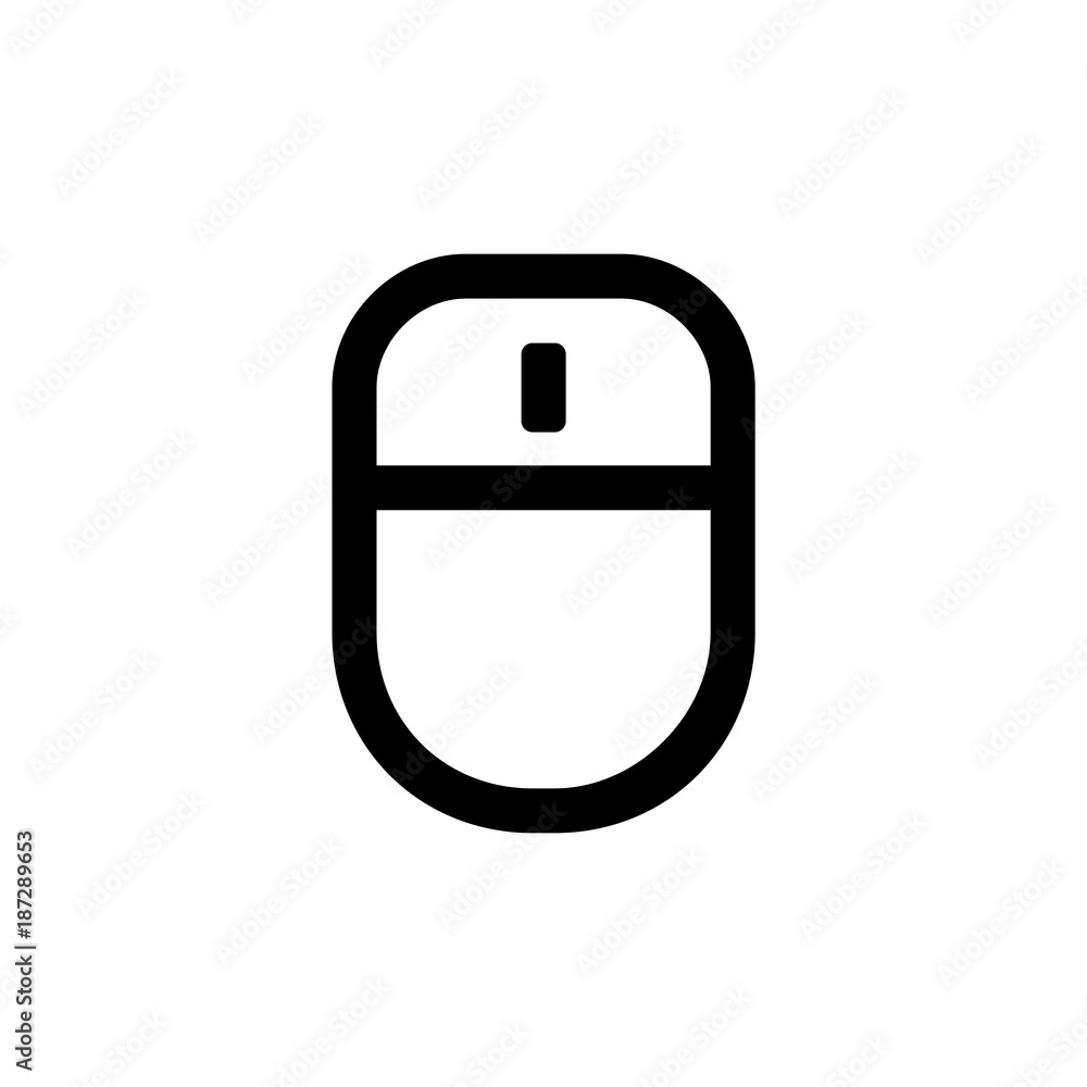 Mouse icon for simple flat style ui design Mouse icon for simple flat style ui design