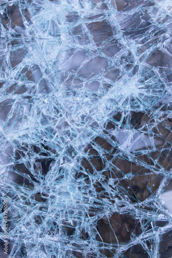 Naklejka premium cracks on the glass
