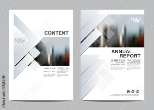 Brochure flyer annual report leaflet mock up template layout design. photo