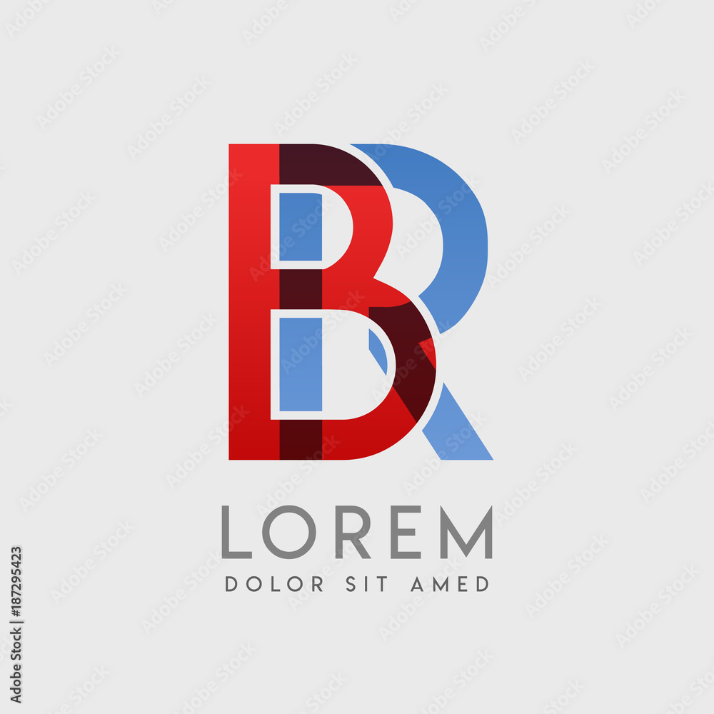 BR logo letters with BR logo letters with