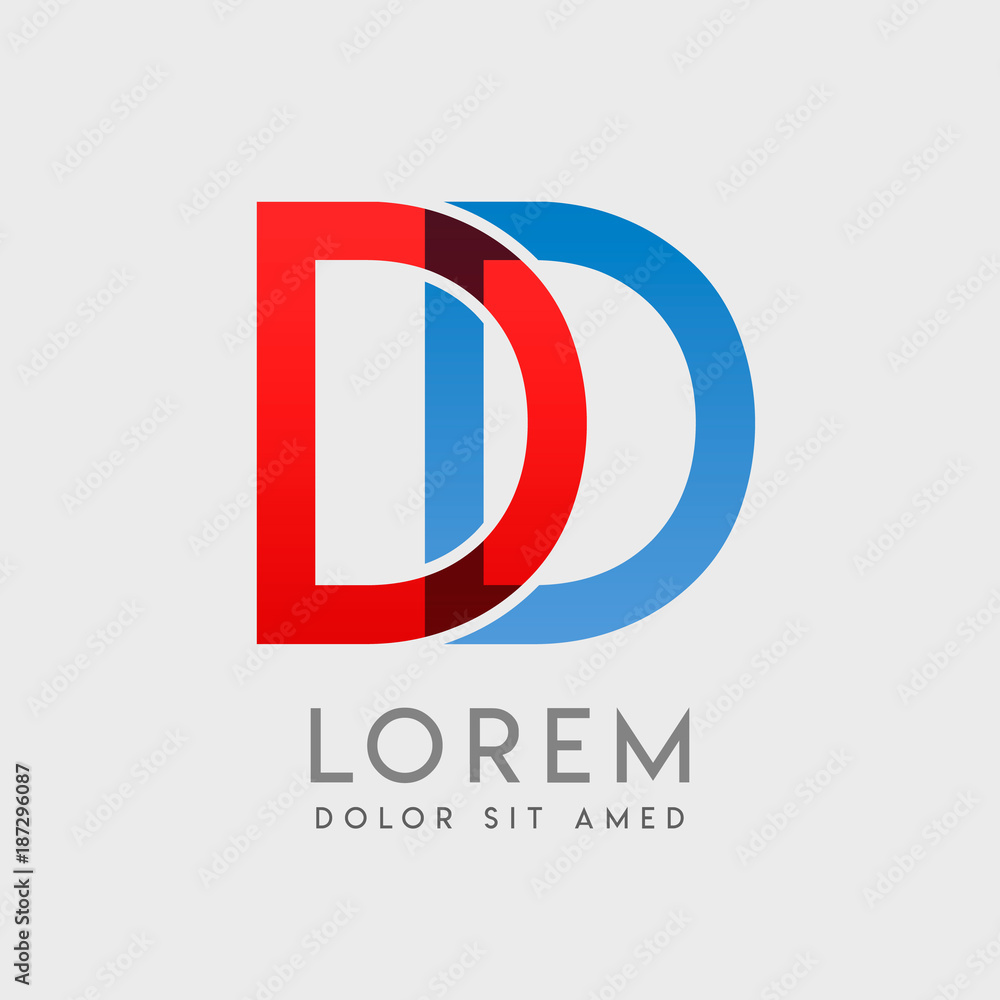 DD logo letters with DD logo letters with
