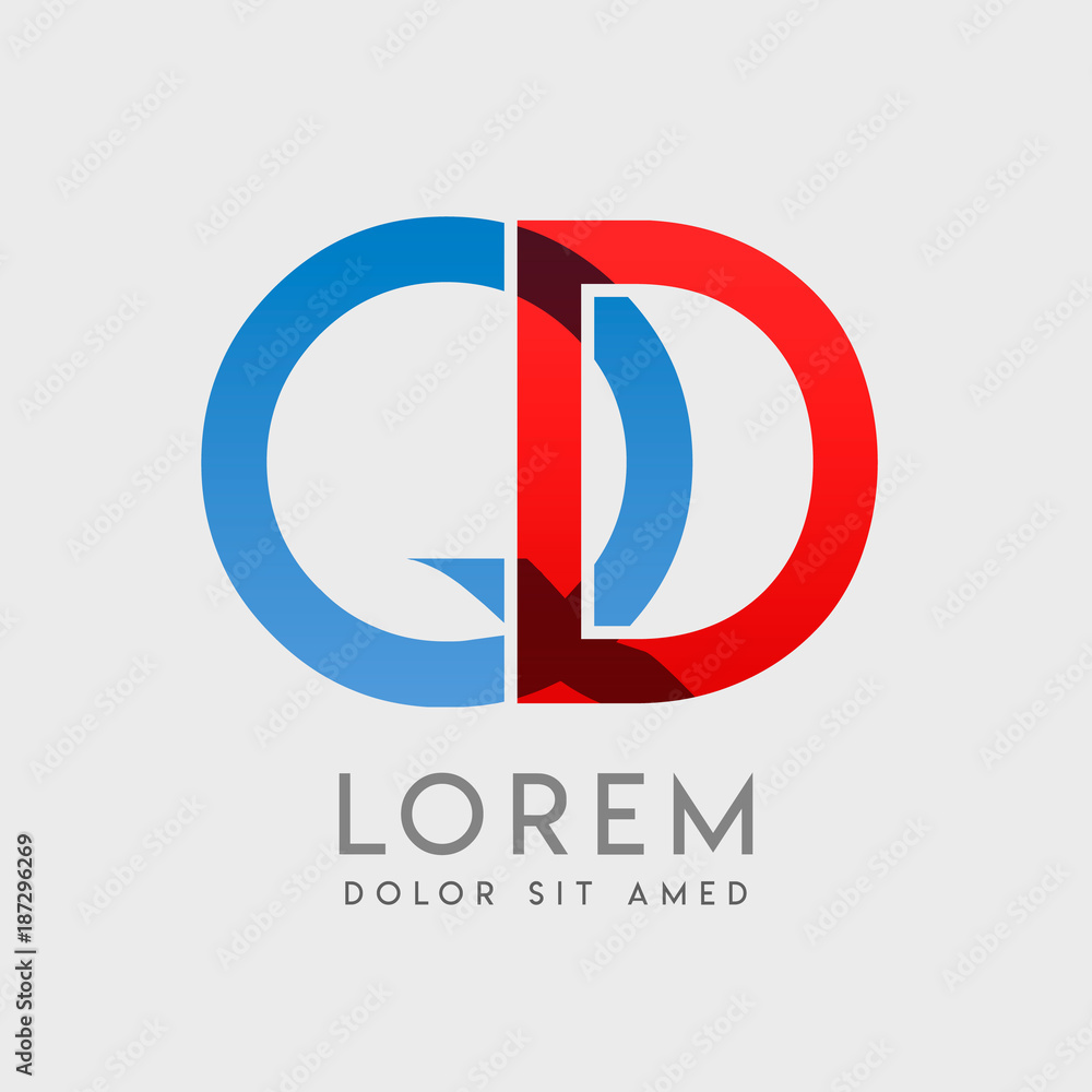 DQ logo letters with DQ logo letters with