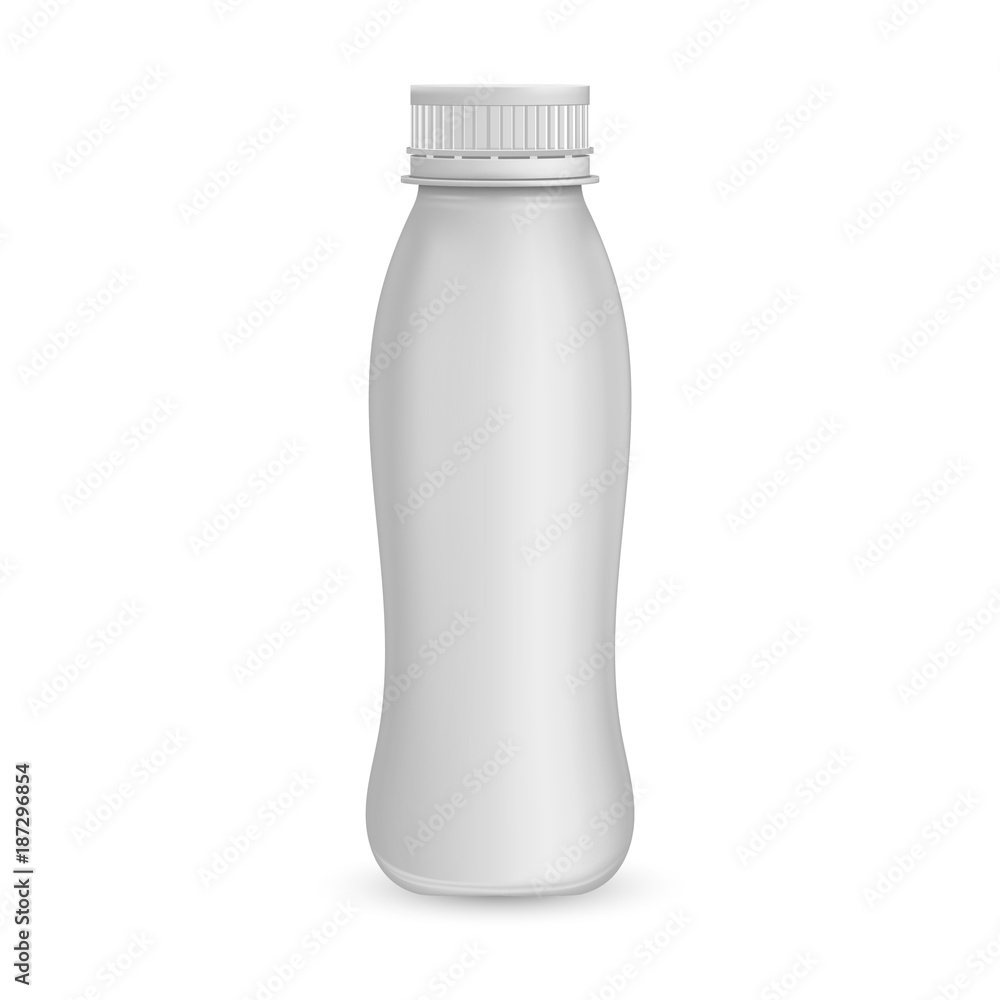 Yogurt plastic bottle. Illustration isolated on background. Graphic concept for your design Yogurt plastic bottle. Illustration isolated on background. Graphic concept for your design