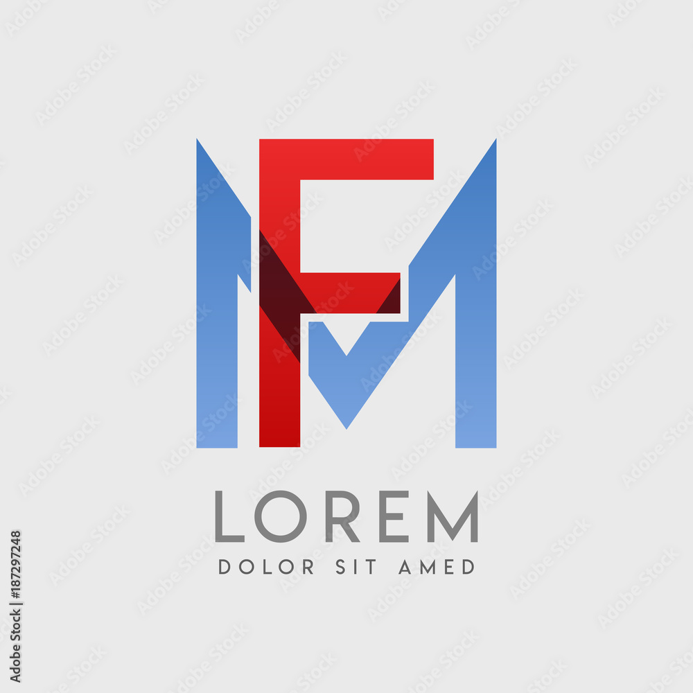 FM logo letters with FM logo letters with