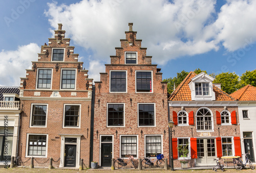 Old houses at the cheese market sqaure in Edam photo