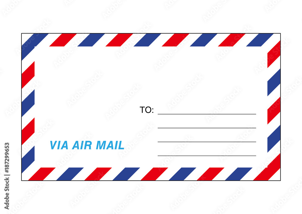 エアメールの封筒イラスト Stock Vector Adobe Stock エアメールの封筒イラスト Stock Vector Adobe Stock