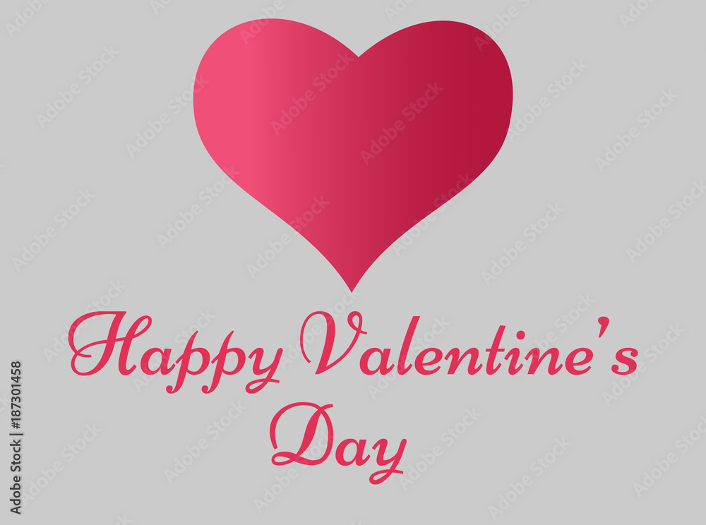 Heart from paper Valentine's Day Card on blue background. Handwritten calligraphy text message for lovers. Vector Illustration Heart from paper Valentine's Day Card on blue background. Handwritten calligraphy text message for lovers. Vector Illustration