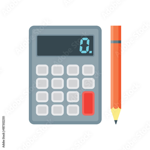 finance calculator icon. Vector Illustration