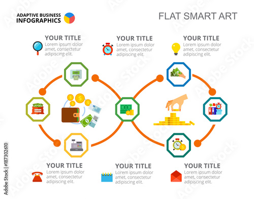 Financial Flow Infographic Slide Template
