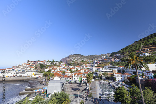 Morning view of bay in Camara de Lobos in Madeira, Portugal.