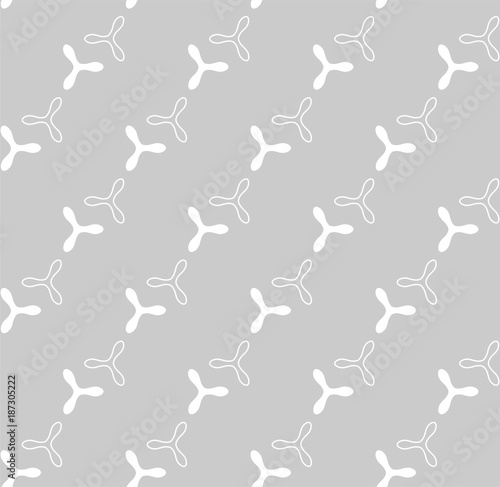COPTER SEAMLESS VECTOR PATTERN. PROPELLER GRAY SMOOTH CROSS GEOMETRIC BACKGROUND