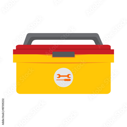 Simple Tool Box Storage Drawing Vector Illustration Graphic