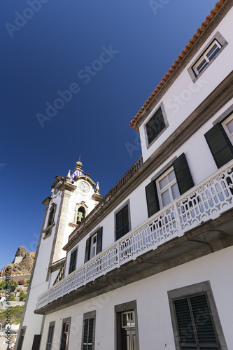 Portrait view of the Igreja Matriz de Sao Bento in Ribeira Brava, Madeira, Portugal. © Danaan