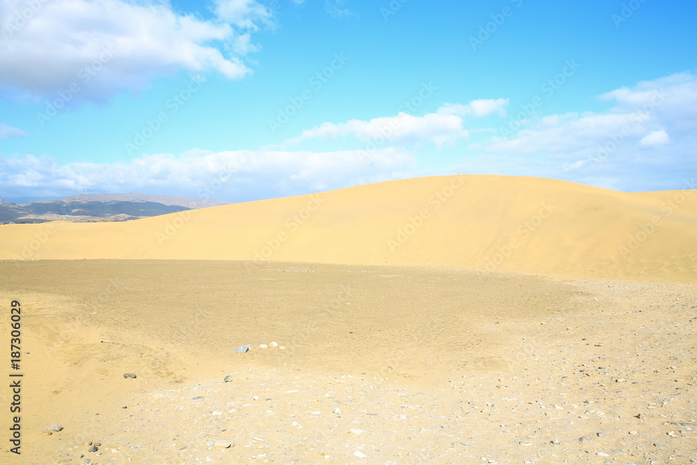 Sand dunes on the coast of Gran Canaria Island, Canary Islands, Spain Sand dunes on the coast of Gran Canaria Island, Canary Islands, Spain