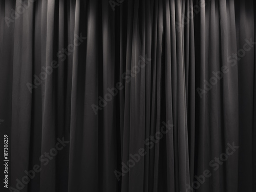 Billede på lærred Stage Curtain Black curtain backdrop background