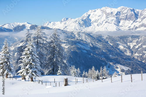 Winter landscape in Austrian Alps