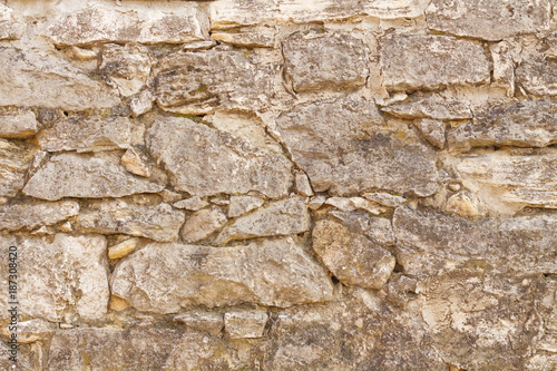 Background of a rustic freestone wall