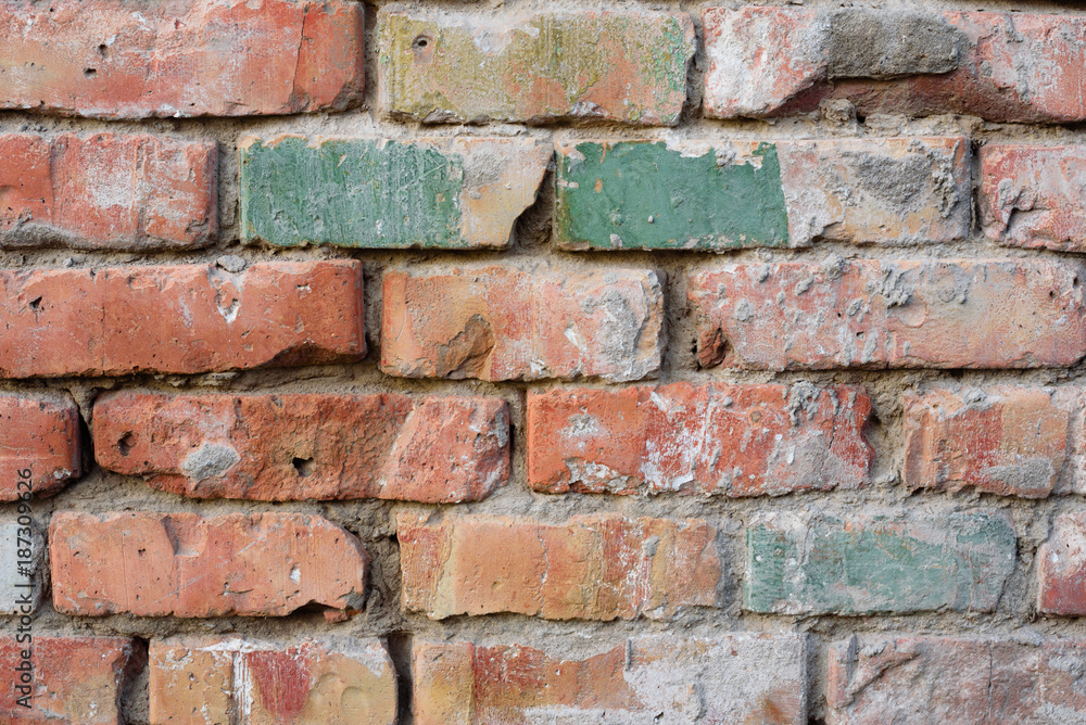 Brick texture with scratches and cracks Brick texture with scratches and cracks