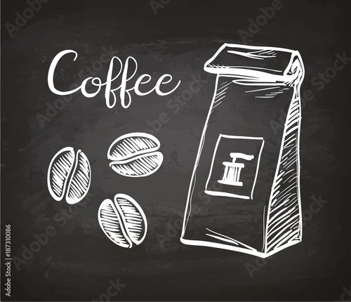 Package and coffee beans