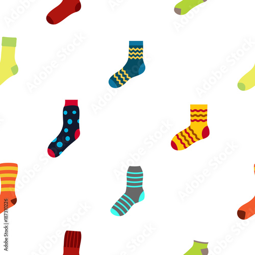 Seamless pattern with socks for your design