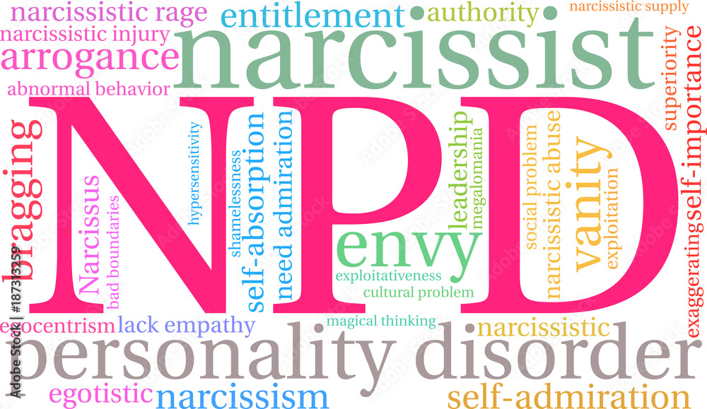 Fototapeta premium NPD Word Cloud on a white background. 