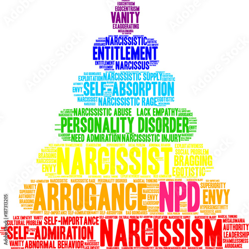 NPD Word Cloud on a white background. 