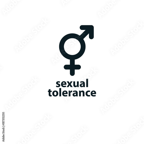 Sexual Tolerance concept. Mars male and Venus female symbols combined in vector icon isolated on white.