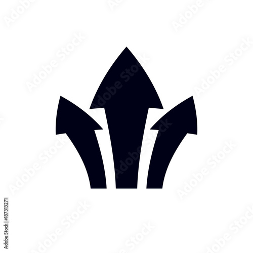 Vector boost up arrow, grap...