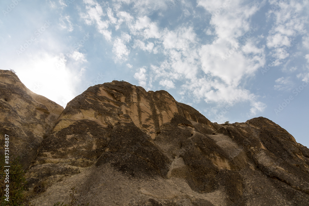 Fototapeta premium Rocks and sky from below