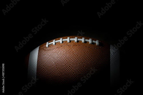 Obraz na płótnie American football on dark background. Super bowl w salonie