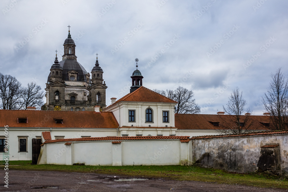Baroque church and monastery Camaldolese in Pazaislis, Kaunas, Lithuania