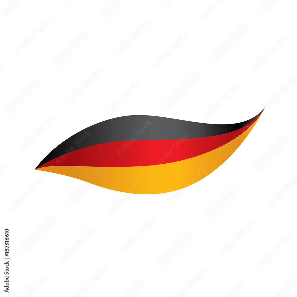 Fototapeta premium Germany flag, vector illustration