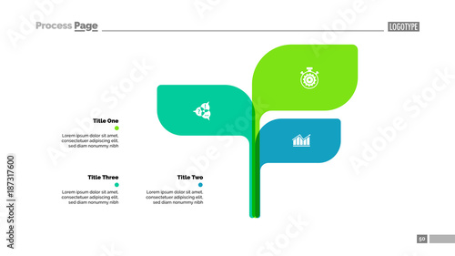 Tree Chart with Three Elements Template