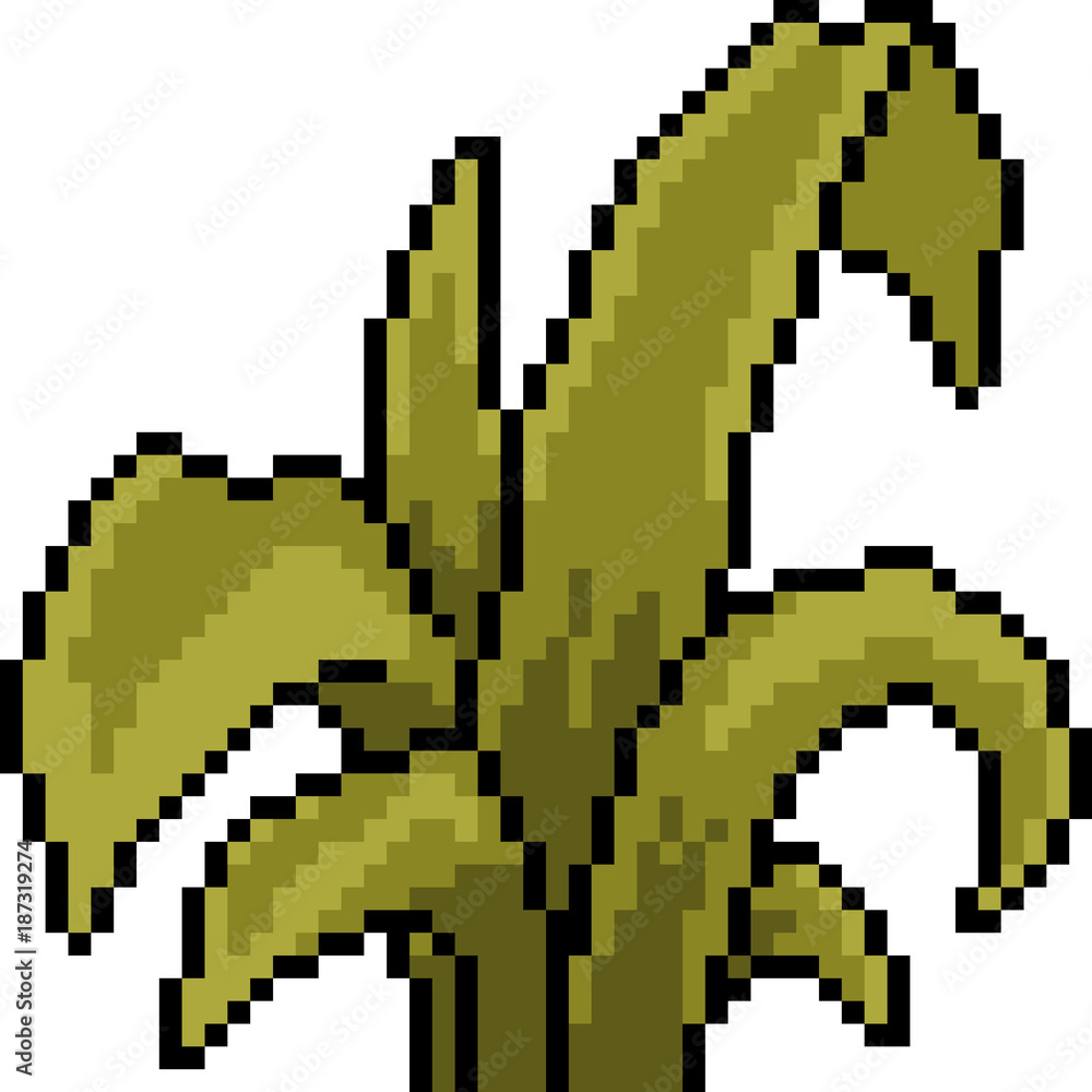 Fototapeta premium vector pixel art grass