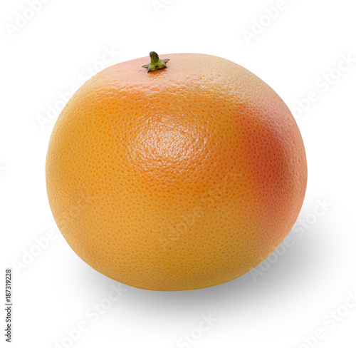 Grapefruit is isolated. Fruit with clipping path