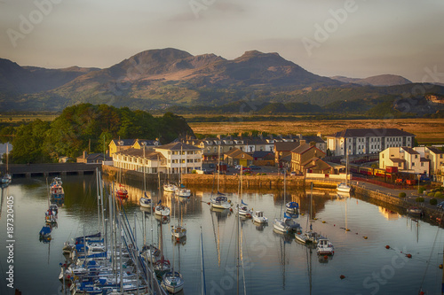 Porthmadog Harbour Sunset photo