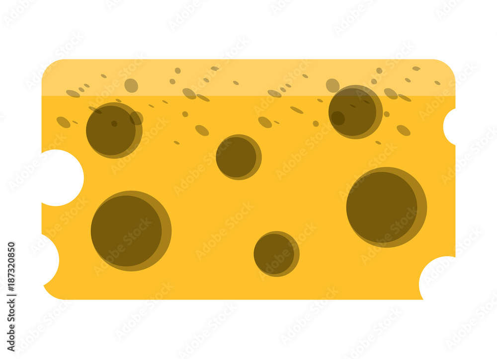 Fototapeta premium piece of cheese icon