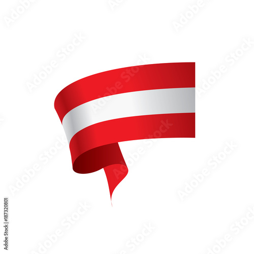 Austria flag, vector illustration