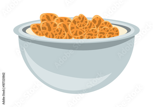 bowl with cereal icon 
