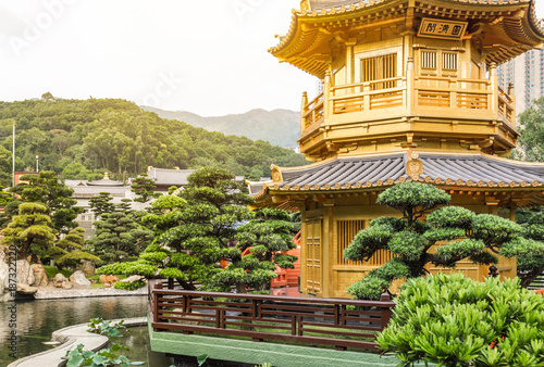 Golden Pavilion in Nan Lian Garden, Hong Kong