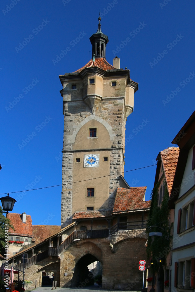 Klingentor in Rothenburg, Bayern, Deutschland