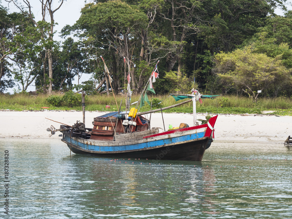 Fishing boat in Southern Myanmar Fishing boat in Southern Myanmar