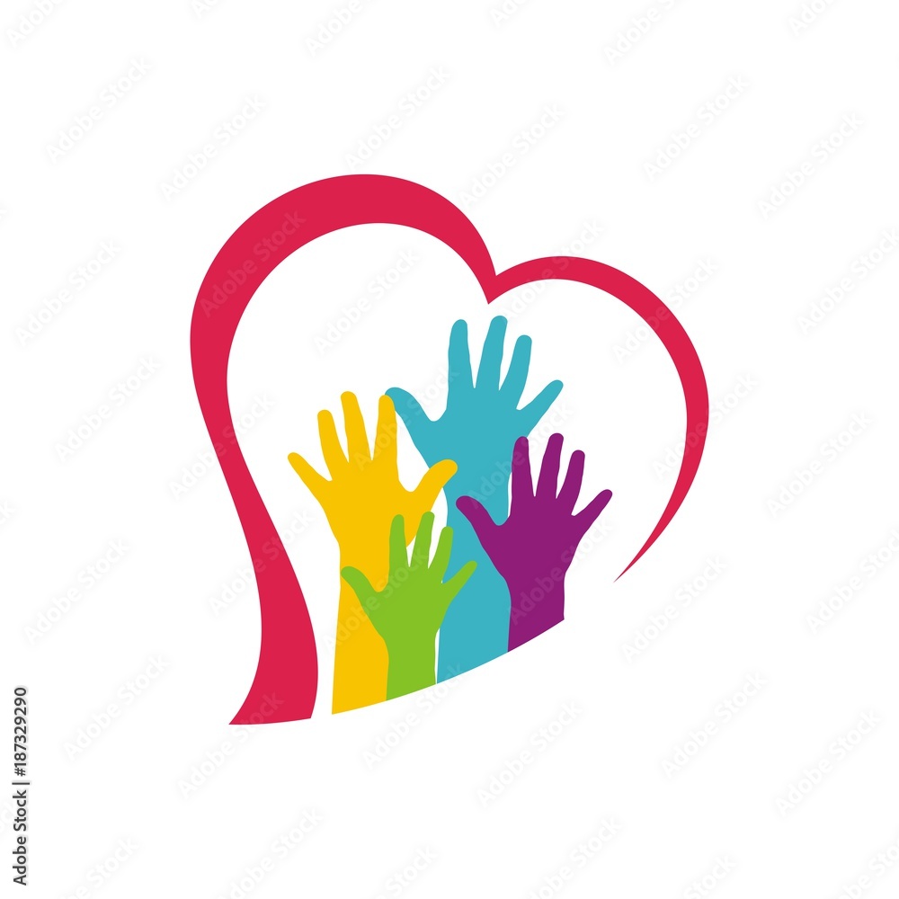 Obraz premium руки и сердце