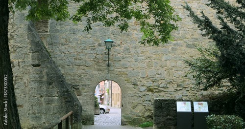 Europe's famous World Heritage, Germany Rothenburg, lovely colorful fairy tale town, is a medieval treasure