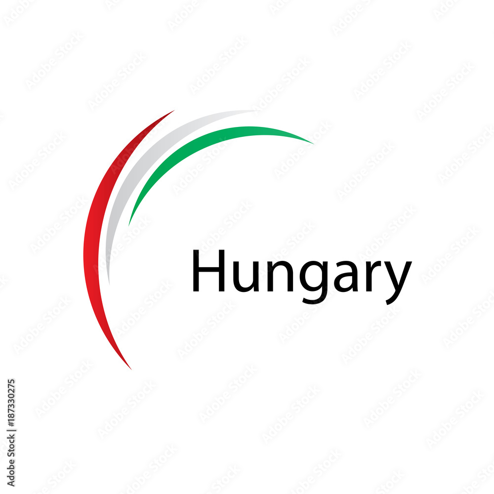Hungary flag, vector illustration Hungary flag, vector illustration