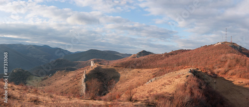 Panorama with the historic area of the citadel in the Lita area, the Transylvania region of Romania © IoaBal
