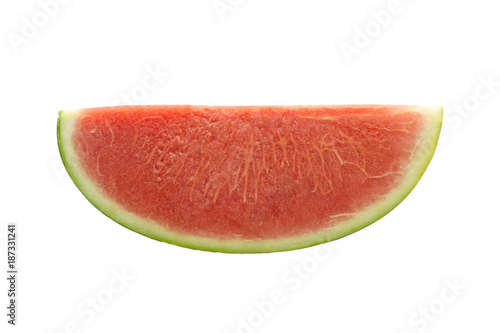 Sliced watermelon. isolated on white background. Clipping path