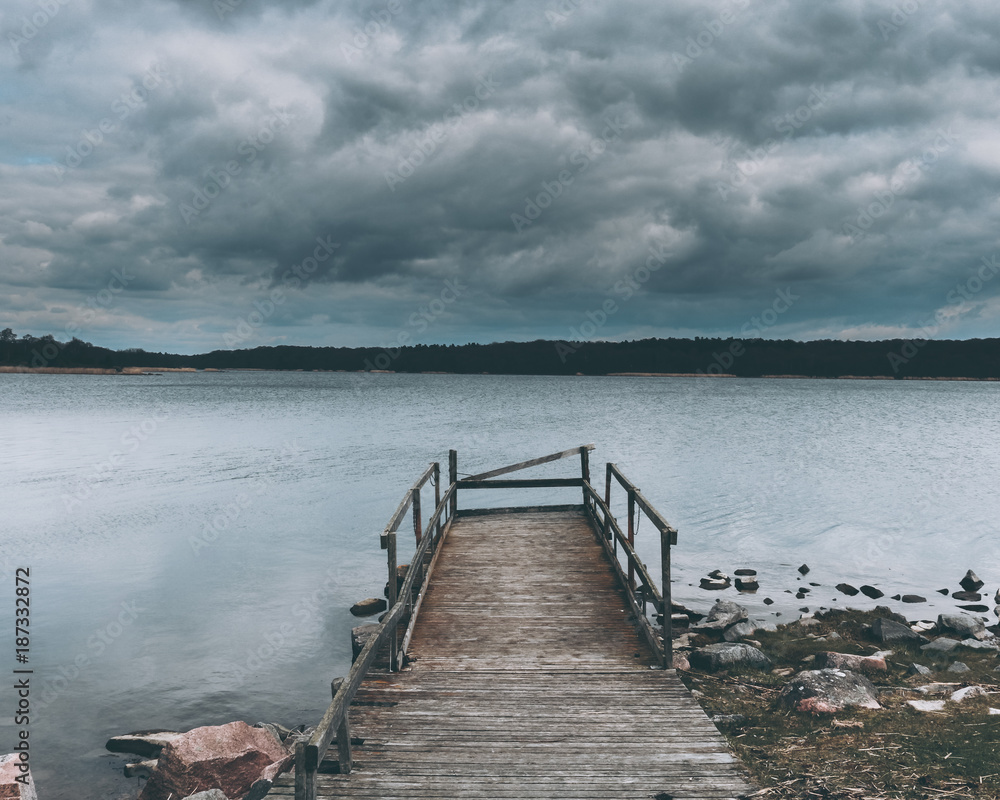 moody day in sweden